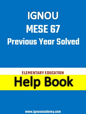 IGNOU MESE 67 Previous Year Solved Question Paper